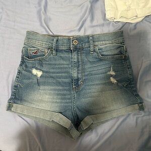 Hollister Distress Denim High Waisted Shorts